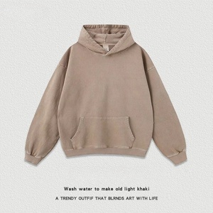 Fabricant de sweats à capuche OEM, impression de logo personnalisé de haute qualité, broderie, streetwear, <span class=keywords><strong>sweat</strong></span> à capuche en coton super lourd unisexe - Product Image 4