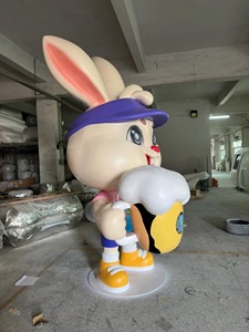 Figura su misura statua scultura statua statua su misura all'aperto centro commerciale rosa <span class=keywords><strong>pantera</strong></span> scultura animale - Product Image 5