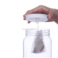 En gros, Bocal Mason amélioré pour la mise en conserve des cornichons, avec couvercles hermétiques, bocal transparent pour cornichons, couvercle filtrant, bocal de fermentation pour cornichons