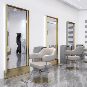 Miroir de Barbier Mural avec Lumières LED, Design Moderne, Haute Qualité, Prix de Gros Usine, Spécialement Conçu pour les Salons - Product Image 1