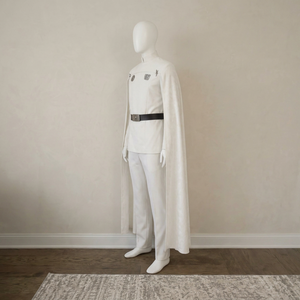 Costume de cosplay blanc de science-fiction unisexe, tenue futuriste personnalisée pour jeu de rôle, polyester/coton, séchage rapide, extensible, pour Halloween - Product Image 1