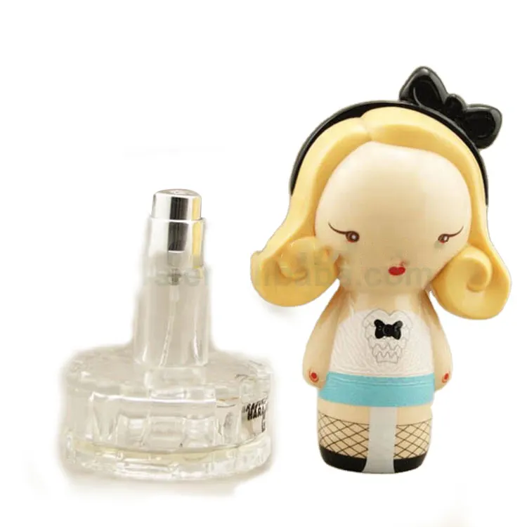 Glass Bottles New Design Cute Doll Shape Perfume Empty Glass Bottle 30ml For Woman Perfume