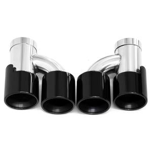 Karbon Fiber F10 F18 F11 BMW <span class=keywords><strong>M</strong></span> performans için M5 tarzı egzoz Quad İpuçları yükseltme mat/parlak - Product Image 5