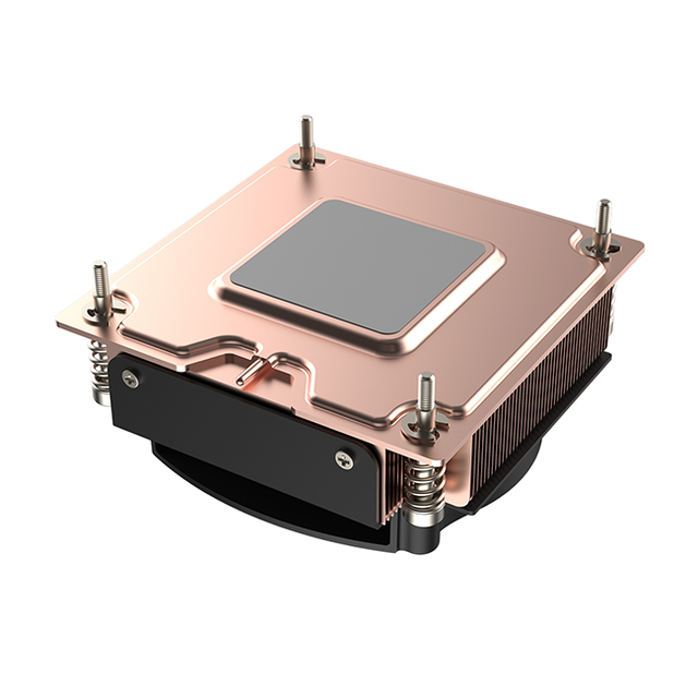 LGA1156 1150 1151 1155 1200 Vapor Chamber CPU Cooler Full Copper HeatSink with PWM Fan for 2U Server Processor Air Cooling