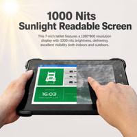 Tableta Industrial 3Rtablet de 7 Pulgadas con Android 12 para Vehículos, con NFC, GPS, 4G, WiFi, BT, Batería de 5000 mAh para Sistema de Seguimiento