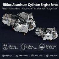 Ensemble moteur de moto tout-terrain 150cc OEM d'usine, refroidissement par air, embrayage manuel, cylindre en aluminium, 4 vitesses