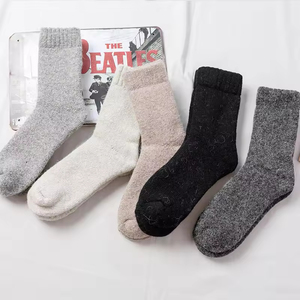 Wholesale Custom Winter Comfortable Soft Thermal Knitting Thick Warm Mens Women Natural Wool Socks High Quality - Product Image 1