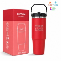 Mug de voyage réutilisable personnalisé avec logo, 30 oz, double paroi, en acier inoxydable, gobelet à café, gobelets métalliques fins avec couvercle