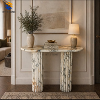 Table console d'entrée KT STONE, style nordique minimaliste, imperméable, anti-poussière, élégante, décoration de la maison, marbre