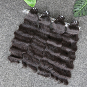 Wholesale Indian Wave <b>Human</b> <b>Hair</b> Bundles 100% Remy <b>Human</b> <b>Hair</b> <b>Weave</b> Bundles Virgin Indian <b>Hair</b> Weaving Extensions - Product Image 3