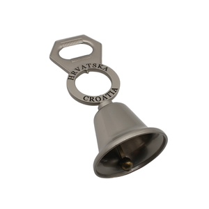 Recuerdo de campana de cena de mano de Metal de Croacia personalizado con abrebotellas regalo turístico - Product Image 5