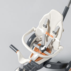 Playkids Triciclo Para Bebe 7 en 1Bicicleta Para 8 Meses Con Capota Manija De Empuje Ajustable Barra Extraible Reposapies Plega - Product Image 6