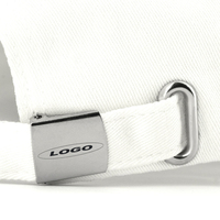 Logotipo bordado personalizado 6 paneles ala curvada papá sombrero vendedor Topi béisbol hombres Premium blanco Polo Golf béisbol gorra deportiva
