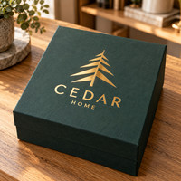 Autocollant de transfert pour couvercles de boîtes cadeaux rigides avec des designs de logo ronds en métal doré plat et des logos de transfert personnalisés pour l'emballage cadeau
