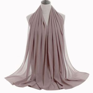Hiyab de Chifón con Perlas para Mujer Musulmana en Lona - Poliéster de Alta Calidad en Color Puro - Product Image 3