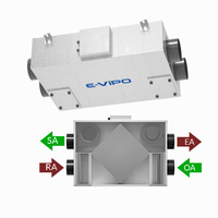 Système de ventilation HRV domestique monté au plafond, unité de récupération de chaleur MVHR, échangeur ERV, système de ventilation d'air frais, récupérateur
