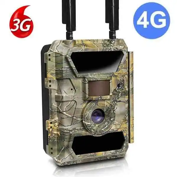 SunGusOutdoors 12MP 4G Cellular Game Trail Camera with IR Scouting 0.4S Trigger Speed for Deer Hunting Home Security Photo Trap