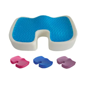 Groothandel Elastische Comfort Opvouwbare Rug Coccyx Kussen Gel Traagschuim Autostoel Kussen