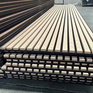 Panel Acústico Decorativo <span class=keywords><strong>de</strong></span> Madera con Fibra <span class=keywords><strong>de</strong></span> Poliéster para Interiores, Rejilla <span class=keywords><strong>de</strong></span> MDF para Teatro y KTV, Venta al por Mayor <span class=keywords><strong>de</strong></span> Fábrica - Product Image 1