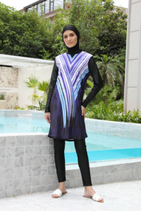 Burkinis en gros 2024, maillots <span class=keywords><strong>de</strong></span> <span class=keywords><strong>bain</strong></span> musulmans, spandex extensible, maillots <span class=keywords><strong>de</strong></span> <span class=keywords><strong>bain</strong></span> islamiques modestes pour femmes, maillots <span class=keywords><strong>de</strong></span> <span class=keywords><strong>bain</strong></span> - Product Image 2