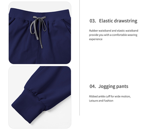 Conjuntos de Uniformes Médicos Elásticos en 4 Direcciones de Tela Premium al por Mayor, Conjuntos de Uniformes Médicos Unisex Tipo Jogger de Poliéster, Rayón y Spandex - Product Image 5