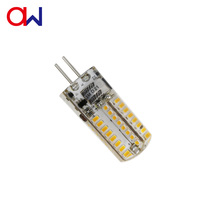 Lámpara LED G4 Tipo Maíz, 12V AC/DC, 63 LED 3014, 2.2W, 220 Lúmenes, Regulable, para Uso en Interiores, Silicona