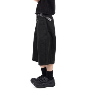 Prix de gros Short Bermuda 100% Coton Double Teinture Logo Personnalisé Mode Streetwear Hip Hop Short Cargo Multi-poches - Product Image 5