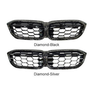 Grille avant en fibre de carbone forgée G20 G28 Grille en carbone forgée pour <span class=keywords><strong>BMW</strong></span> Série 3 G20 G28 Carbon 2 Line Diamond Front Grilles - Product Image 2