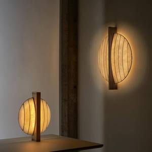 Japanese Wabi Sabi Style Wall Lamp Round <b>Led</b> <b>Light</b> For Tea Room Zen Decor - Product Image 1