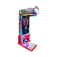 LEON Nouvelle Machine de Jeu Sportif Électronique à Monnayeur en Acier Inoxydable, Personnalisable avec Logo, Machine d'Arcade de Boxe Électronique de Force