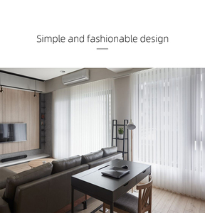 Stores verticaux modernes, faciles à nettoyer, contrôle de la lumière, revêtement de fenêtre multifonctionnel en polyester durable pour bureau, maison et hôtel - Product Image 5