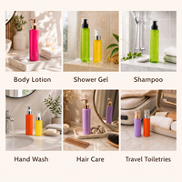 Contenants liquides transparents en plastique PET de 250 ml avec pulvérisateur à pompe pour désinfectant pour les mains, sérum pour la peau, lotion cosmétique et shampoing