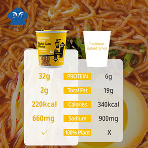 ราเมนซุปแบบถ้วย ไม่ทอด โปรตีน 32 กรัม บะหมี่สำเร็จรูปรสแกงกะหรี่ แห้งเร็ว ไขมันต่ำ - Product Image 3
