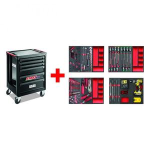 USAG - U05163796W Armoire à rouleaux de démarrage avec assortiment d'entretien (113 pièces) -EAN ROLLING ATELIERS ARMOIRES AVEC ENSEMBLES D'OUTILS - Product Image 1