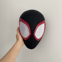 Masque Multivers Crossover en Spandex, Accessoire de Cosplay Très Réaliste avec Yeux Magnétiques LED pour Halloween