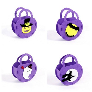 DAMAI Halloween Basket Halloween Candy Totes Bags Cute Handbag Basket Buckets Trick or Treat Bags for Halloween Home - Product Image 3