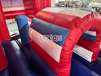 Snelle installatie draagbare opblaasbare springkussencombinatie met glijbaan, opblaasbaar springkasteel, mobiel entertainment en weekendfeestverhuur