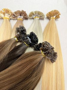 Extensions de cheveux naturels à bandes adhésives, mèches lisses blondes, brunes, noires, sans colle, pour usage professionnel en salon - Product Image 1