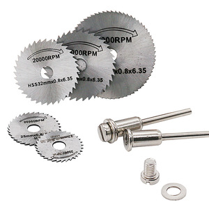 Accessori <span class=keywords><strong>per</strong></span> fresa elettrica: Set di 7 lame da taglio in acciaio ad alta velocità <span class=keywords><strong>per</strong></span> <span class=keywords><strong>legno</strong></span>, plastica, rame, alluminio e metalli teneri, con asta da 3,2 mm - Product Image 6