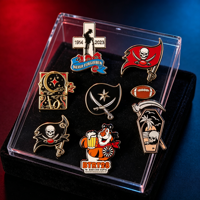Broche commémorative vintage pirate en émail dur personnalisé, épinglette en métal émaillé, logo personnalisé, personnage irrégulier