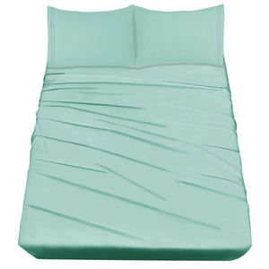 <b>Microfiber</b> <b>Duvet</b> <b>Cover</b> Set with 4pcs Pillow Cases Solid Pattern OEKO-TEX Certified 1800TC Anti-Static Bedding - Product Image 2