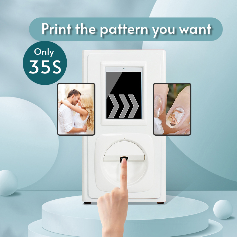 2022 Новая модная Мобильная цветная умная машина для печати на ногтях 35s, 3d принтер для ногтей