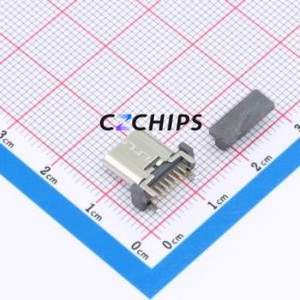 HX-TYPE-C 16P 180 LC-B H10.0 TYPE C VERTICAL USB Connector Through hole Component (THT) Connector Type-C Female Through Hole 16P - Product Image 2