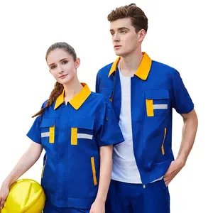 De gros pilote bleu uniforme-Uniforme de pilote pour hommes, uniforme de travail avec Logo, nouveau Style, uniforme de travail avec meilleur Service et bas prix