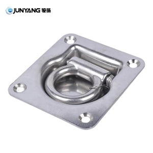 อุปกรณ์ยึดสินค้าบนรถบรรทุกแบบติดตั้งบนพื้น ทำจากสแตนเลสคุณภาพสูง ขายดี พร้อมเชือกและห่วงร้อยเชือก - Product Image 5