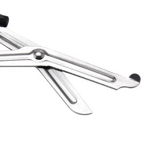 หยางเจียงกรรไกรตัดผ้าก๊อซสแตนเลส ด้ามจับสีดำ รูปทรงข้อศอก เครื่องมือตัดผ้าพันแผลทางการแพทย์ ใช้งานได้หลากหลายกลางแจ้ง - Product Image 5