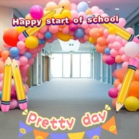 Ballon géant gonflable en forme de crayon pour la rentrée scolaire, décoration pour la fête du premier jour d'école, salle de classe