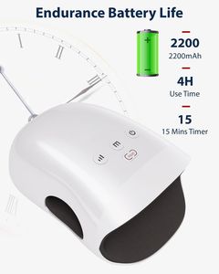 Masajeador de Manos con Calor y Compresión para Aliviar la Artritis y el Túnel Carpiano, Masaje de Tejido Profundo con Modos Ajustables, Alimentado por USB - Product Image 3