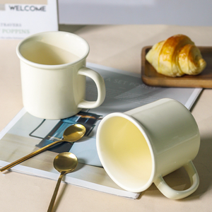 Modern Porcelain <b>Mug</b> 400ml Food Safe <b>Reusable</b> Microwave Dishwasher Safe Cartoon Pattern Customizable Logo/Color Business Gift - Product Image 1