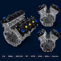 Moteur complet remanufacturé Pentastar 3.6L V6 DOHC 24V Dual VVT pour Jeep Wrangler Grand Cherokee Dodge Durango Ram 1500